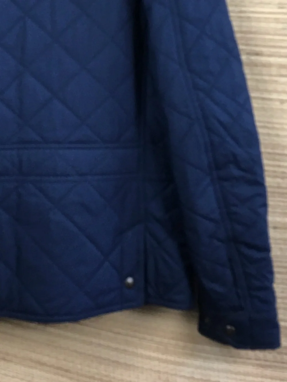 Polo Ralph Lauren Navy Diamond Quilted Jacket - Size S